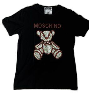 MOSCHINO Sequin Teddy Tee- Size L